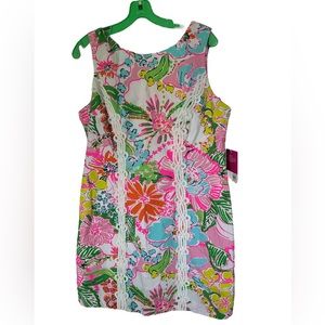 NWT Lilly Pulitzer For Target Women’s Shift Dress Nosey Posie Floral Size 16